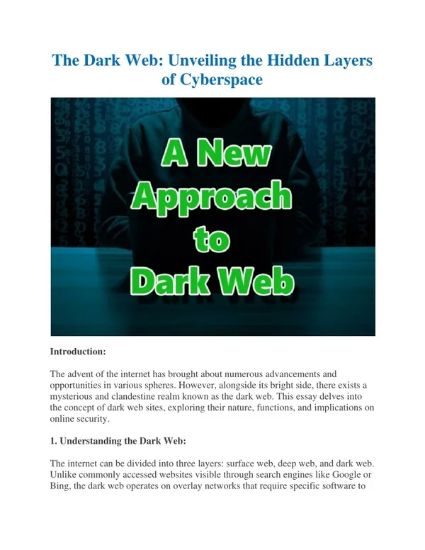 dark web legit sites